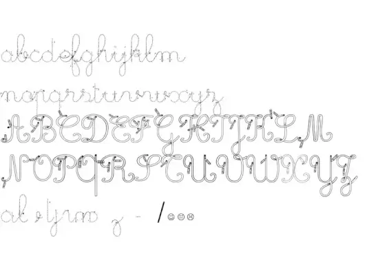 Maternellecolor Trace Cursive