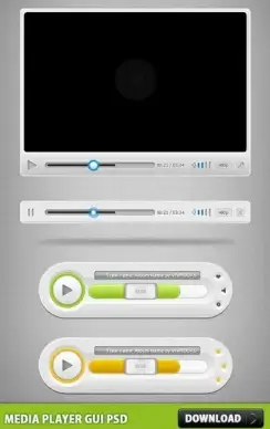 Media Player GUI PSD