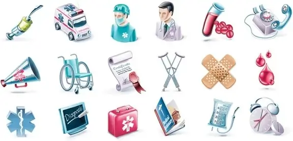 medical subjectdimensional icon vector