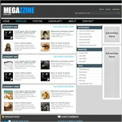 MEGAZZINE Template