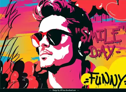 men lifestyle painting elegant graffiti street art  