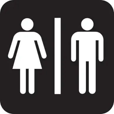 Men Women Bathroom clip art