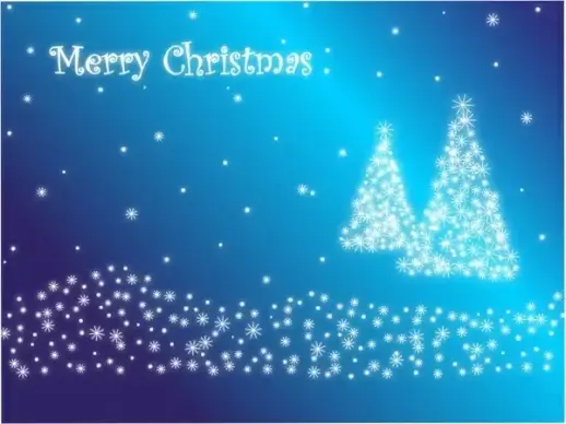 merry christmas in blue