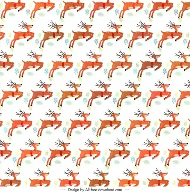 merry christmas pattern template dynamic repeating reindeers 