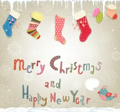merry christmas socks background