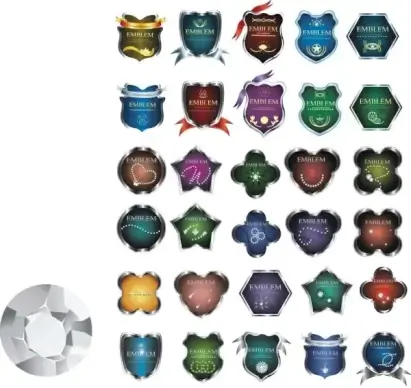 metal badge clip art