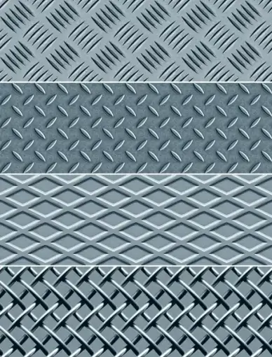 metal board and metal fence vector