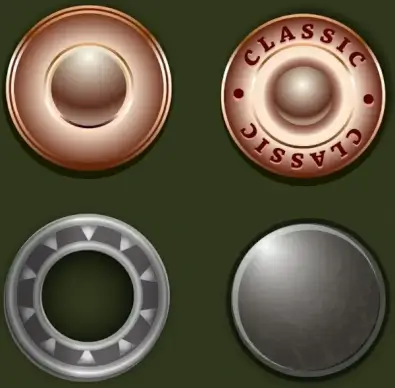 metal circles decoration shiny classical decor