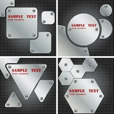 metallic background 01 vector