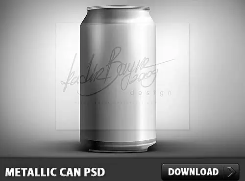 Metallic Can PSD