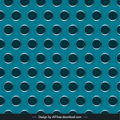 metallic pattern template symmetric repeating holes
