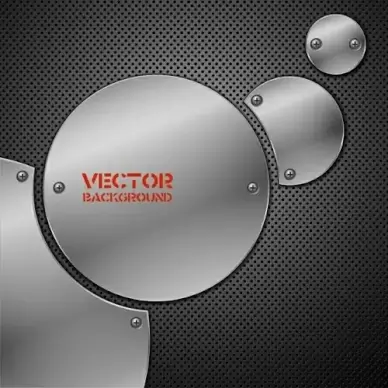 metallic stainless steel 02 vector