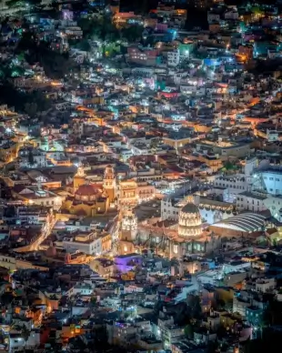 mexico city picture sparkling night time 