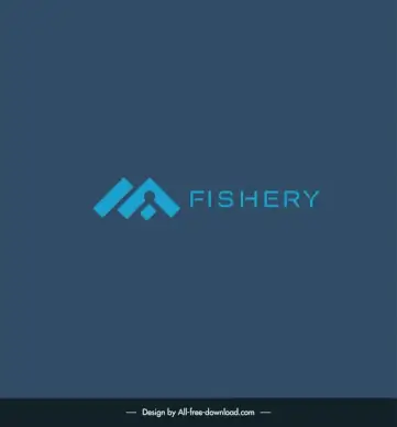 mf fishery text logotype flat modern elegant geometry texts sketch