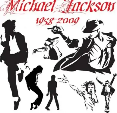 michael jackson action vector