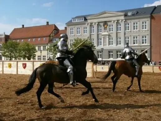 middle ages knights horses
