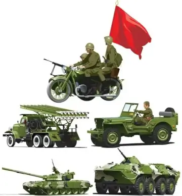 military equipment vector
