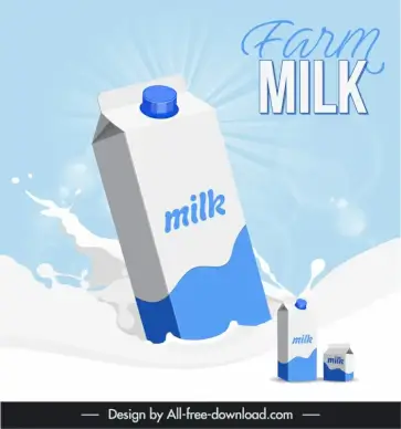  milk advertising background template dynamic liquid bottles lights sketch 