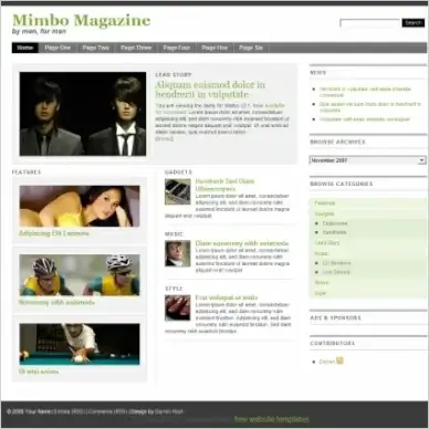Mimbo Magazine Template