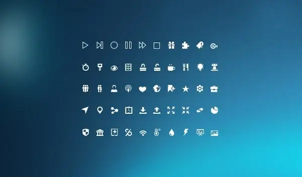 Mini Glyphs Icon Set