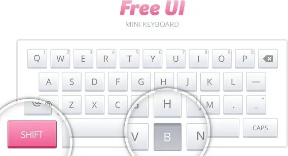 Mini Keyboard PSD