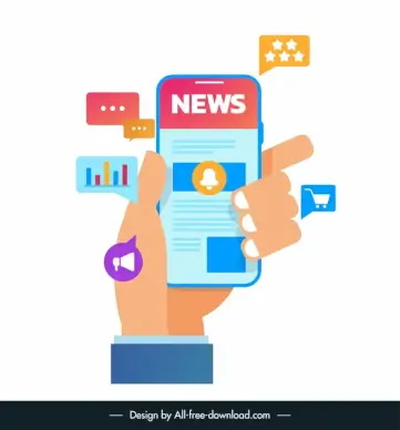 mobile app development services advertising backdrop flat phone holding hand app icons sketch