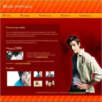 Model Portfolio Template