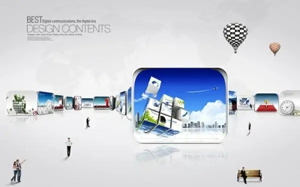 modern business onscreen display templates layered template