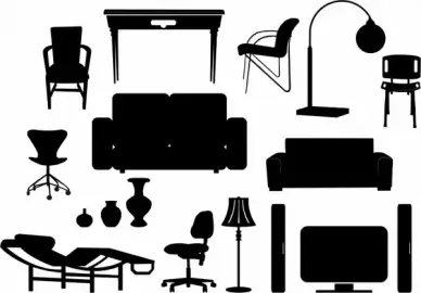 Modern Furniture Silhouettes