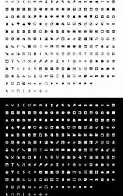 mono icon set icons pack