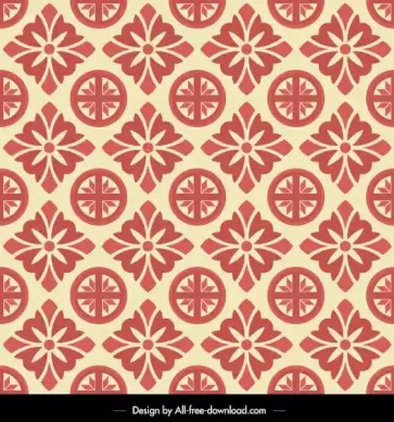 monochrome pattern flat retro repeating elements
