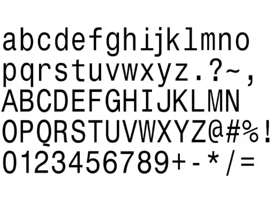 Monospace Typewriter