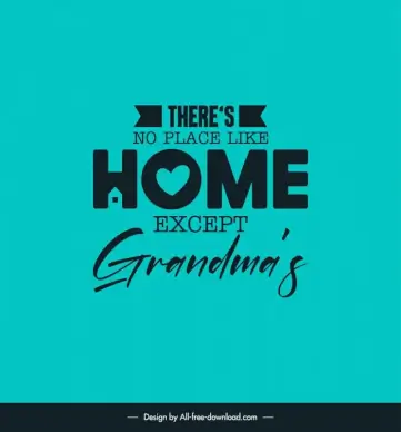 mothers day quotes for grandma poster template flat stylized texts heart home decor