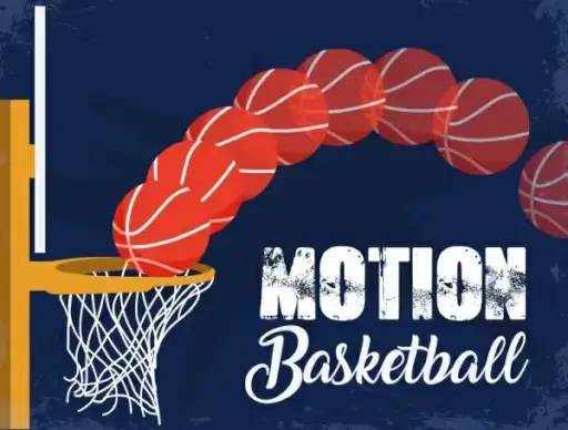 motion basketball background retro grunge decor