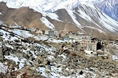 mountain village mountains houses