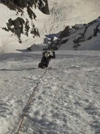 mountaineering ice ice wall