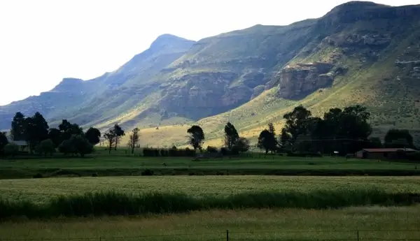 mountains changing hues sunlight