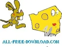 Mouse Chasing Cheese