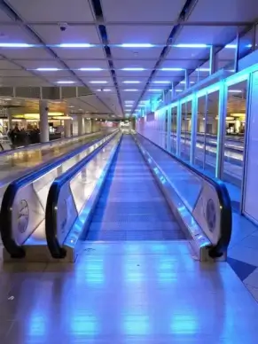 moving walkway roller platform treadmill