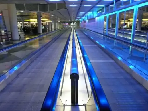 moving walkway roller platform treadmill