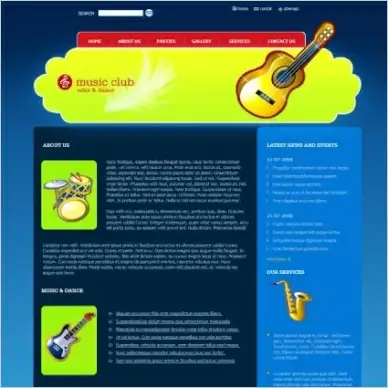 Music Club Template