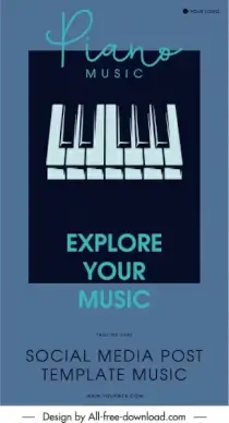 music concert poster piano keyboard classical sketch