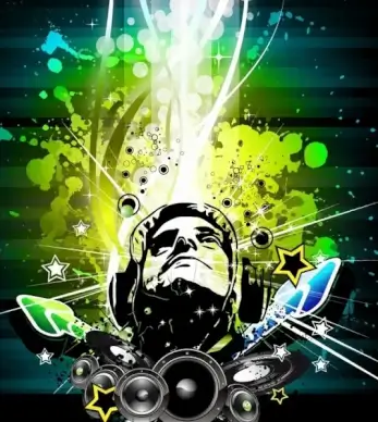 Music Poster Vector Illustration