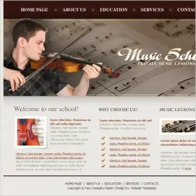 Music School Template