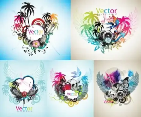 music theme vector the trend