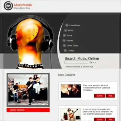 Musicmania Template