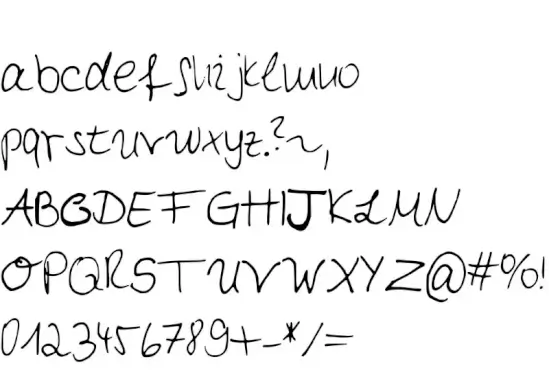 My first Handwriting