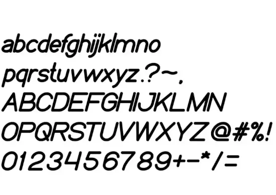 My font