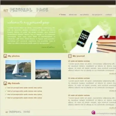 My Personal Page Template