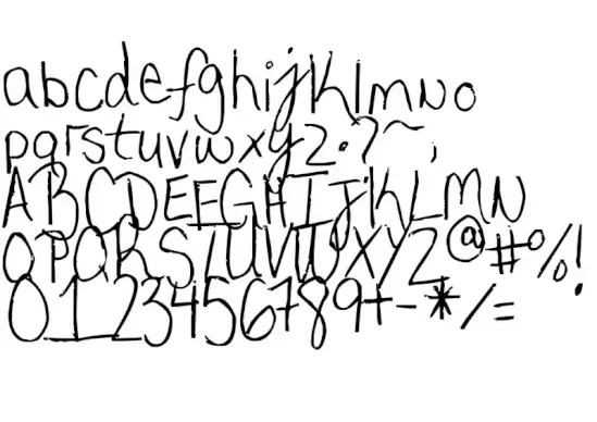 My very own handwriting